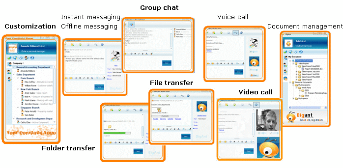 BigAnt Office Instant Messaging Server Screenshot